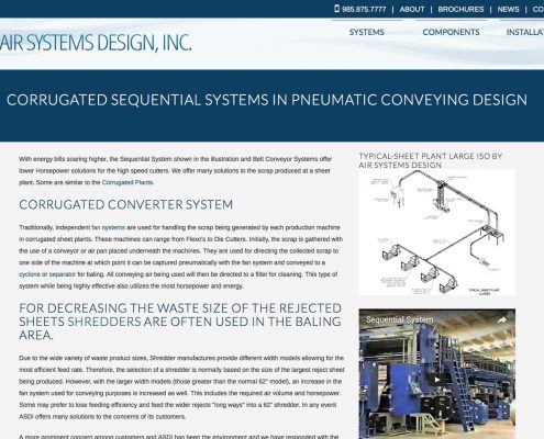 Air Systems Design Web Design | Louisiana | MDG