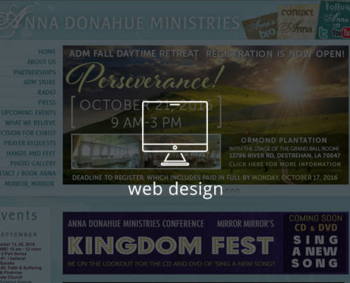 Anna Donahue Ministries Web Design | MDG Marketing Firm | Covington, Louisiana