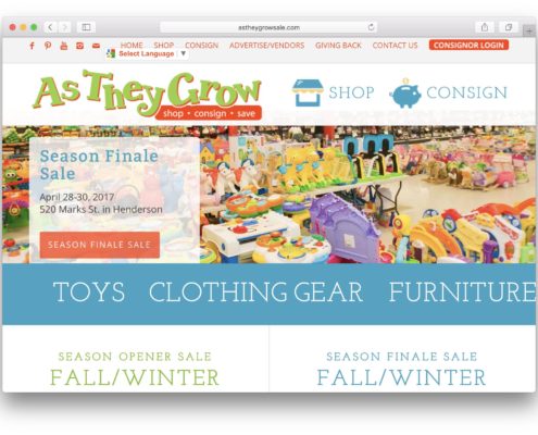 AsTheyGrowSale Consignment Website | MDG