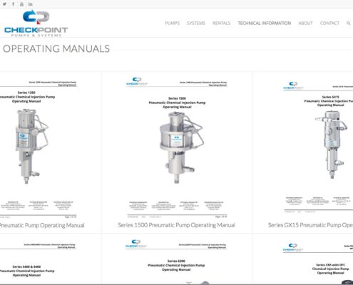 Check Point Pumps Website Design | Louisiana | Magnolia Development Group