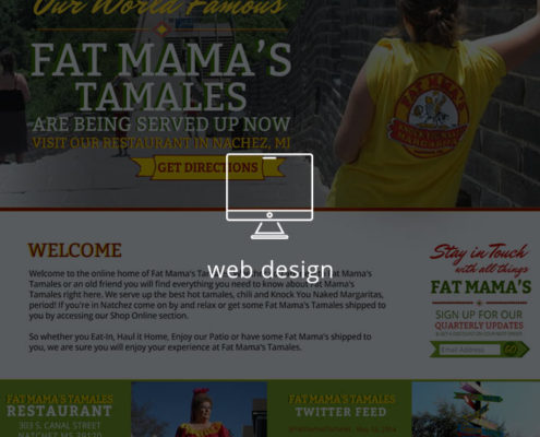 Fat Mama's Tamales Restaurant Website Design | Mississippi | MDG