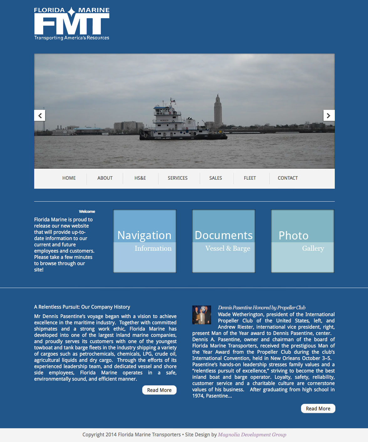 Florida Marine Transporters Website Design | Louisiana |MDG