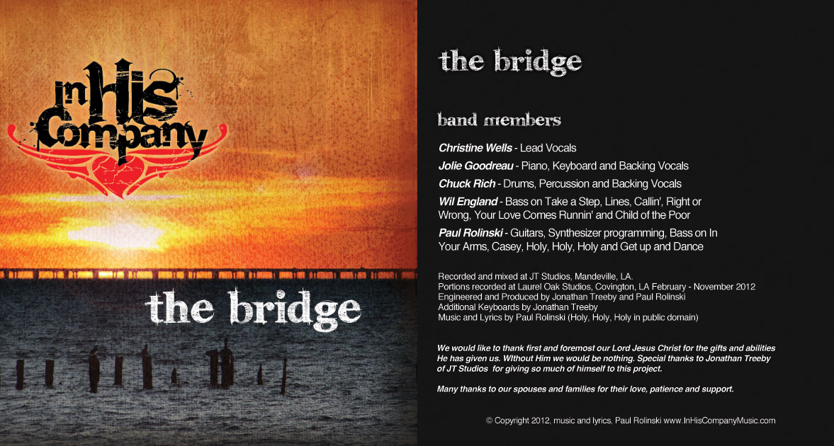 In His Company The Bridge CD Design | MDG Marketing Firm | Covington, Louisiana