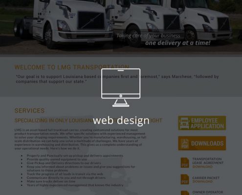 LMG website design