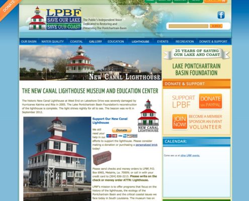 Lake Pontchartrain Basin Foundation Website Design | Louisiana | MDG