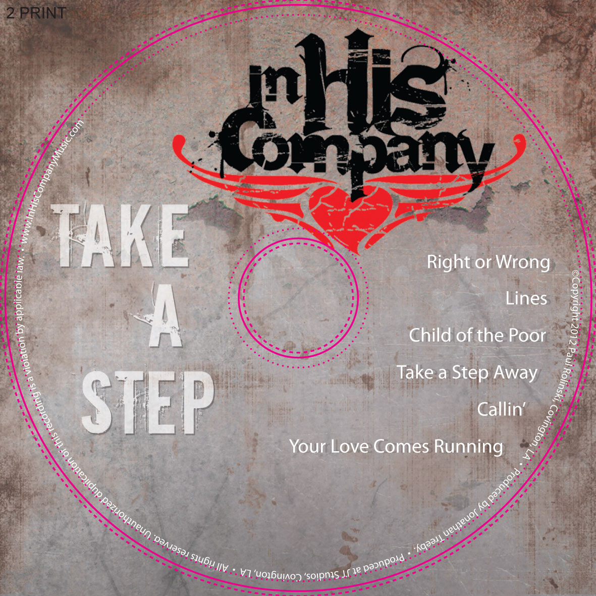 In His Company: Take a Step CD Design | MDG Marketing Firm | Covington, Louisiana